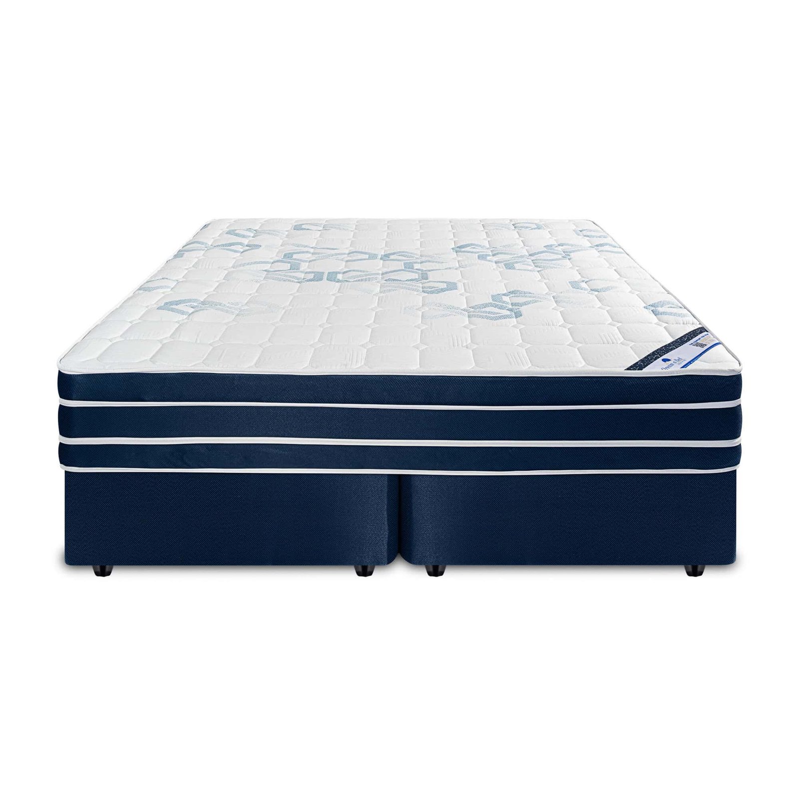 Standard bed with its base